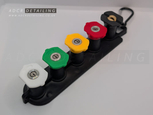1/4in Quick Release Nozzles 5 Pack with Holder