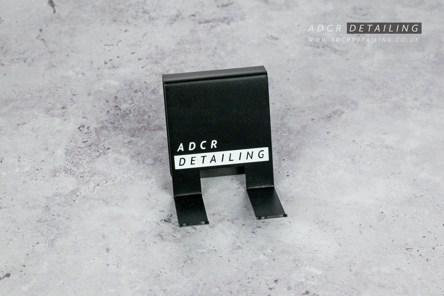 ADCR Detailing Snow Foam Cannon Bucket Holder. Black powder coated, durable metal design. Hold your foam cannon, short trigger gun and more on your detailing bucket.