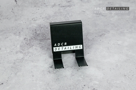 ADCR Detailing Snow Foam Cannon Bucket Holder. Black powder coated, durable metal design. Hold your foam cannon, short trigger gun and more on your detailing bucket.