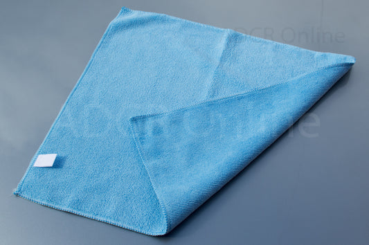 Blue General Purpose Microfibre Towel 16x16" 40x40cm 380gsm - 4 Pack