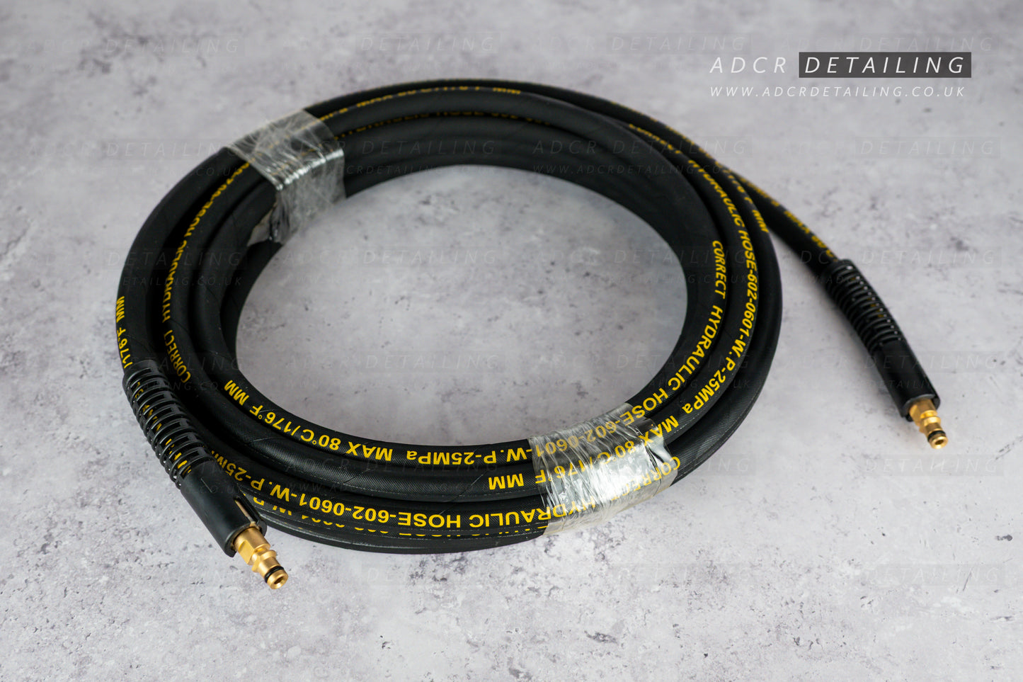 10m 15m Flexible Rubber Reinforced Hose compatible with Karcher K Series pressure washers. Reduces kinking and twisting of the hose. Longer replacement hose. Suitable for K2, K3, K4, K5, K7