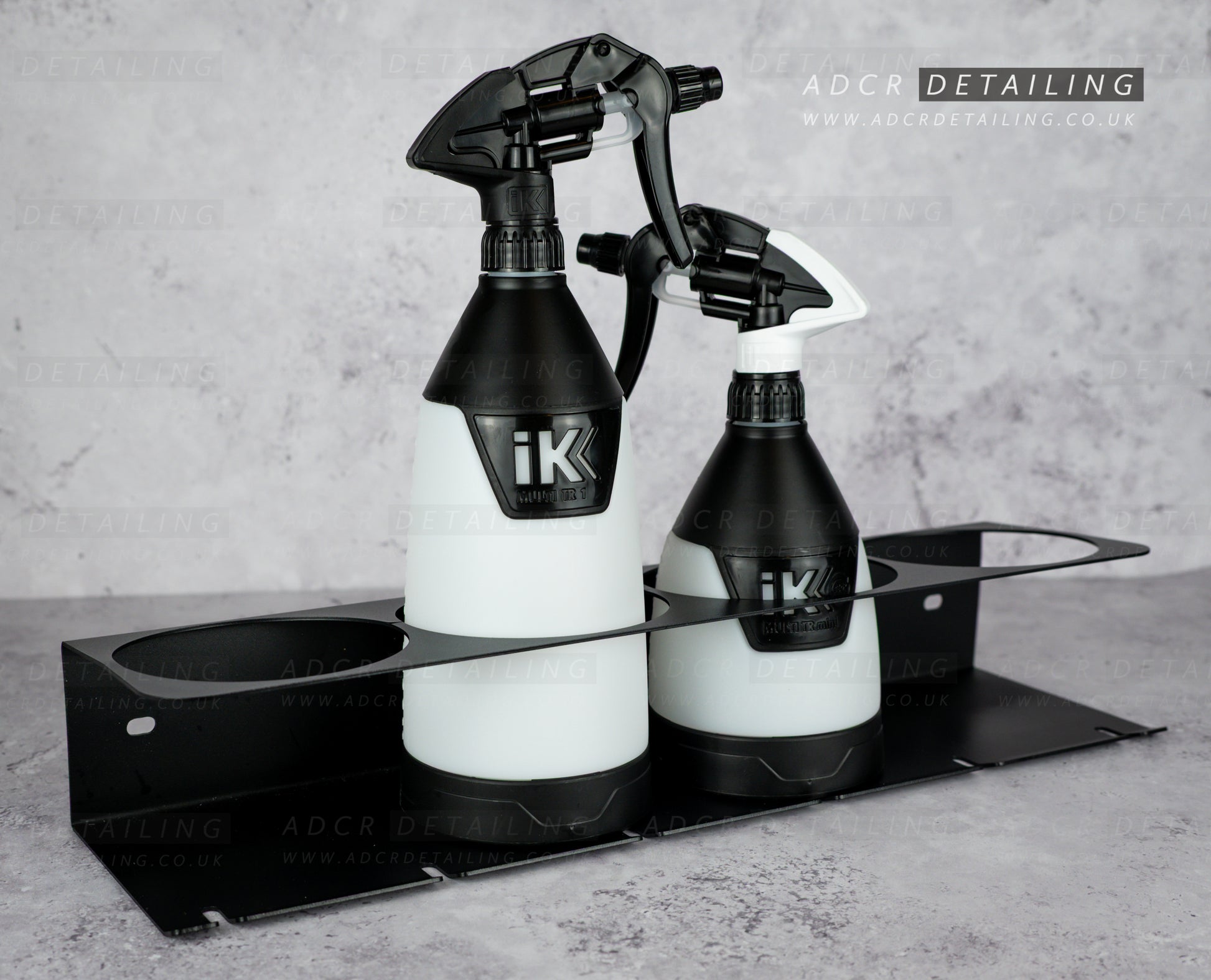 4 Detailing Bottle Wall Holder for Large 1L Bottles, for example IK Sprayers bottle holder. For sheds, garages and vans. Wall mount.