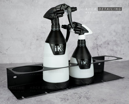 4 Detailing Bottle Wall Holder for Large 1L Bottles, for example IK Sprayers bottle holder. For sheds, garages and vans. Wall mount.
