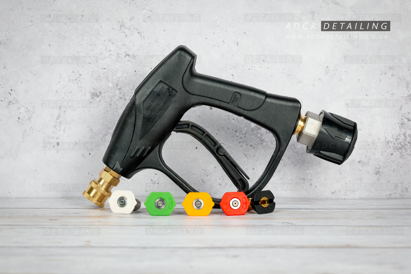 ADCR Detailing Classic Short Trigger Gun compatible with Karcher K Series (K2, K3, K4, K5, K7 etc). The best detailing and valeting short trigger quick release stubby gun.