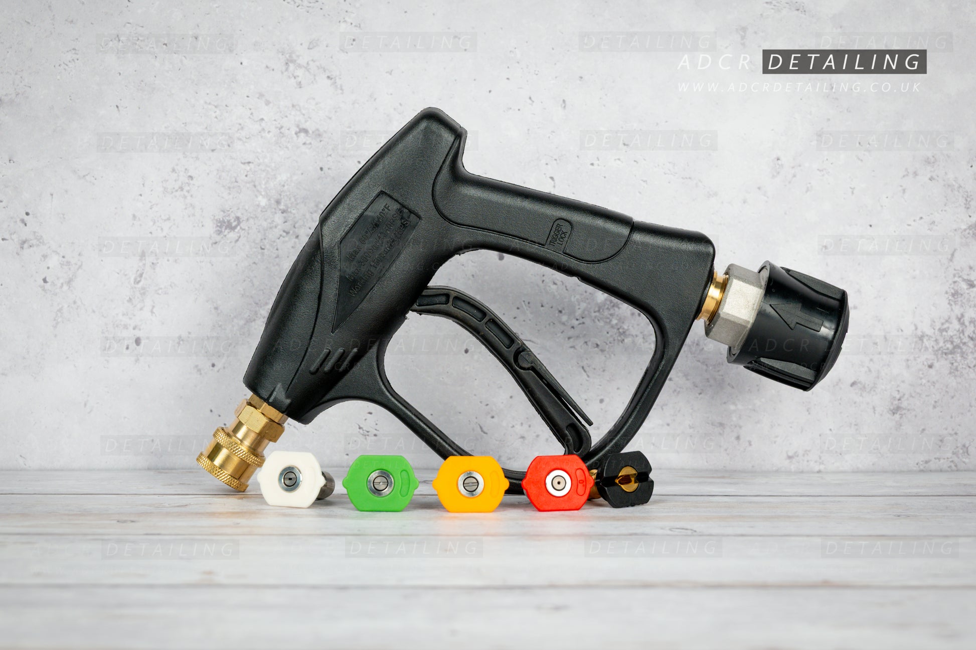 ADCR Detailing Classic Short Trigger Gun compatible with Karcher K Series (K2, K3, K4, K5, K7 etc). The best detailing and valeting short trigger quick release stubby gun.