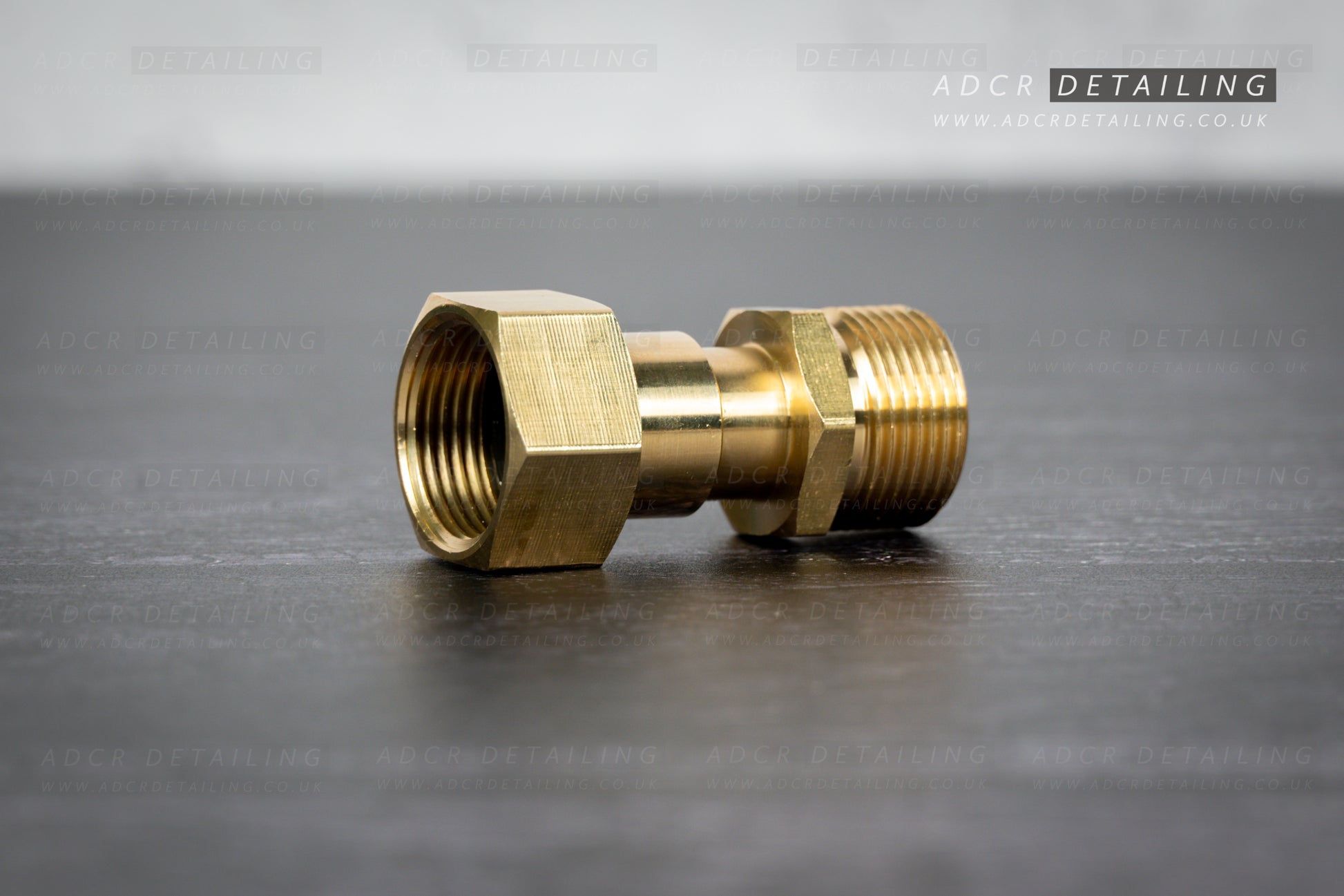 Brass M22 Swivel Adapter, often used for swivel inlets on short trigger stubby guns for detailing.