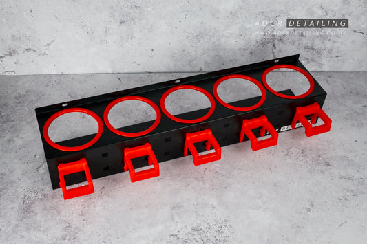 Detailing Bottle Wall Holder - 5 Bottles / 85mm Diameter