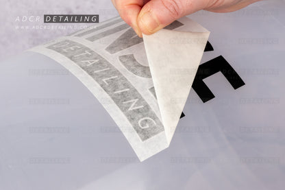 Detailing Bucket Decal Vinyl Stickers WASH RINSE WHEELS. For labelling detailing buckets.