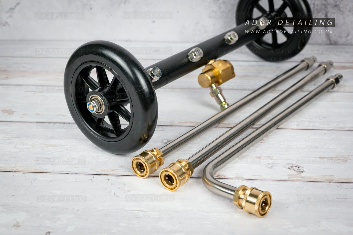 Detailing Undercarriage chassis cleaner on wheels, for pressure washing the underside of vehicles, ideal for remoing road salt and winter dirt to protect your chassis from rust and corrosion.