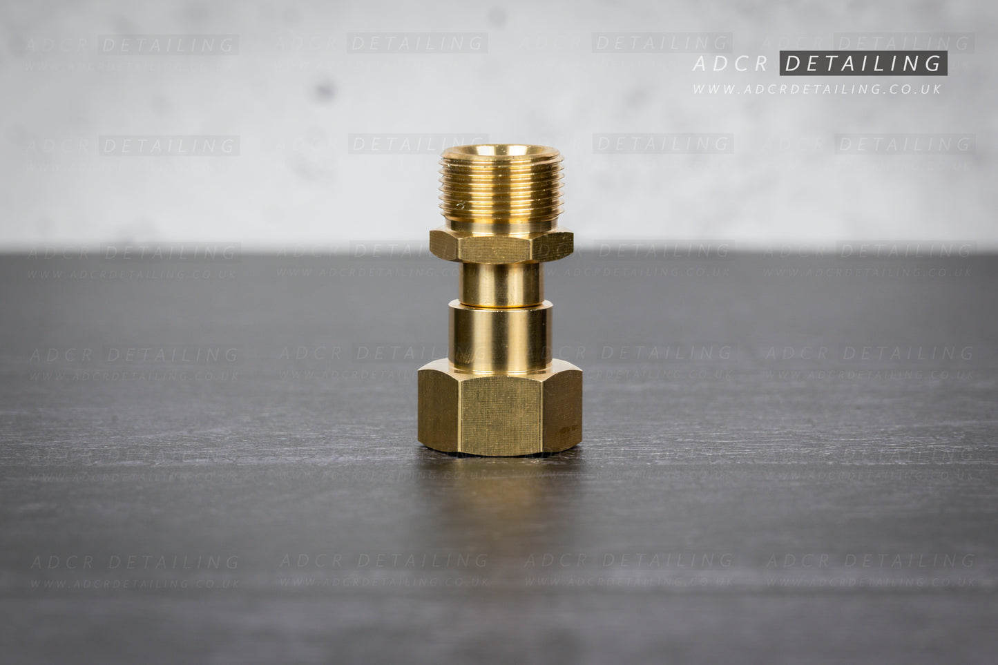 Brass M22 Swivel Adapter, often used for swivel inlets on short trigger stubby guns for detailing.