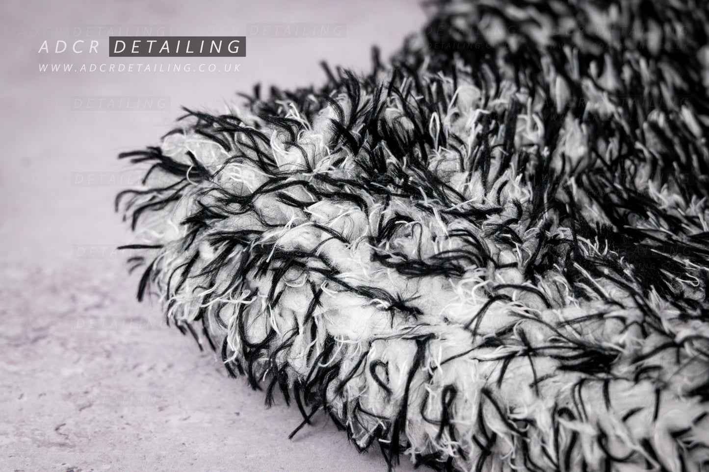 Premium Luxury Detailing Microfibre Wash Mitt - Black & White. Premium, luxurious microfibre wash mitt. Washing car