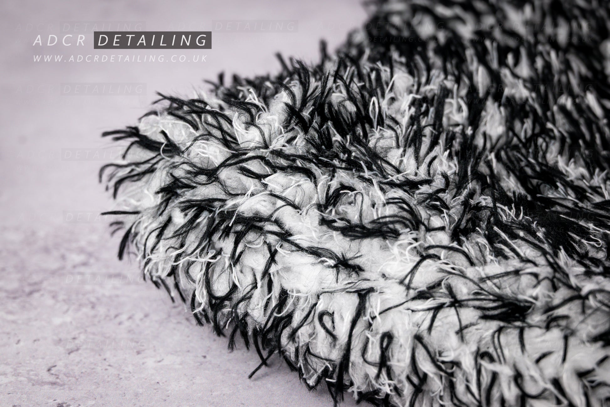 Premium Luxury Detailing Microfibre Wash Mitt - Black & White. Premium, luxurious microfibre wash mitt. Washing car