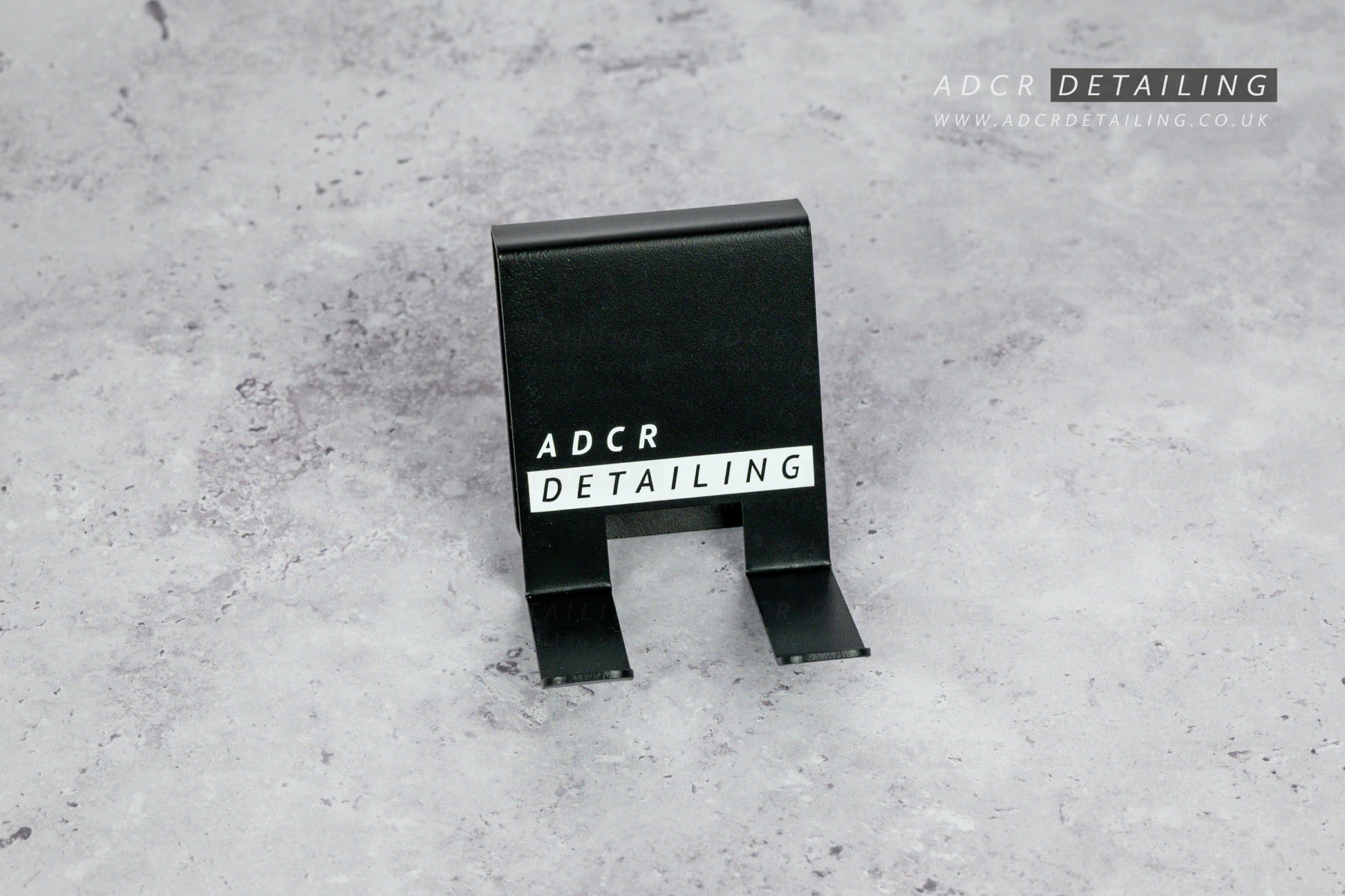 ADCR Detailing Snow Foam Cannon Bucket Holder. Black powder coated, durable metal design. Hold your foam cannon, short trigger gun and more on your detailing bucket. 