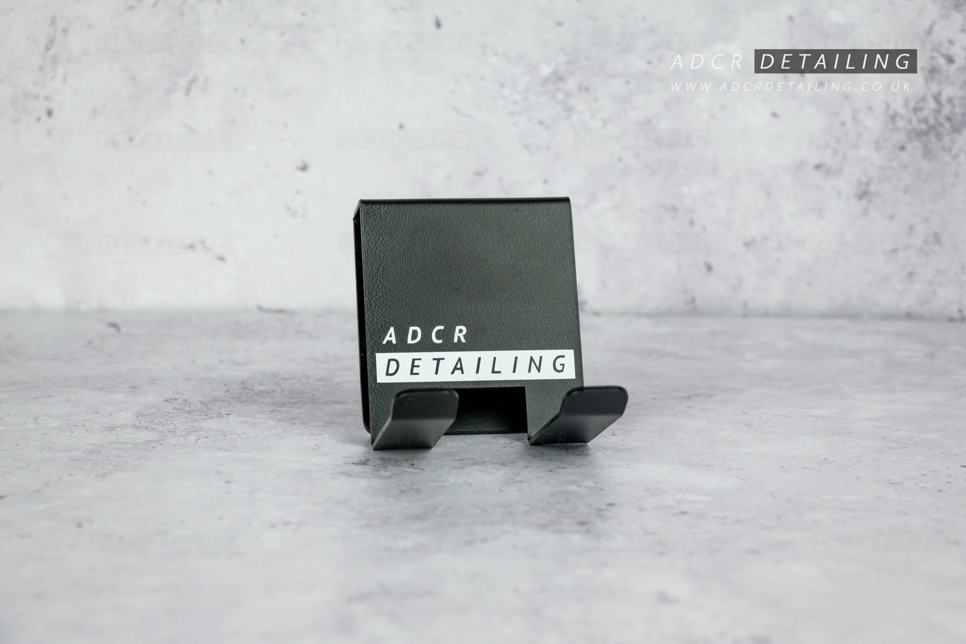 ADCR Detailing Snow Foam Cannon Bucket Holder. Black powder coated, durable metal design. Hold your foam cannon, short trigger gun and more on your detailing bucket. 