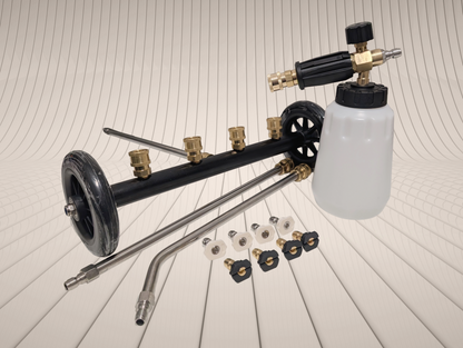 1/4" Quick Release Foam Cannon Washer Undercarriage Chassis Cleaner