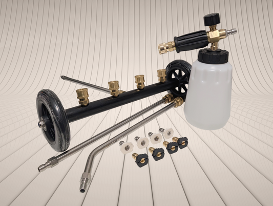 1/4" Quick Release Foam Cannon Washer Undercarriage Chassis Cleaner