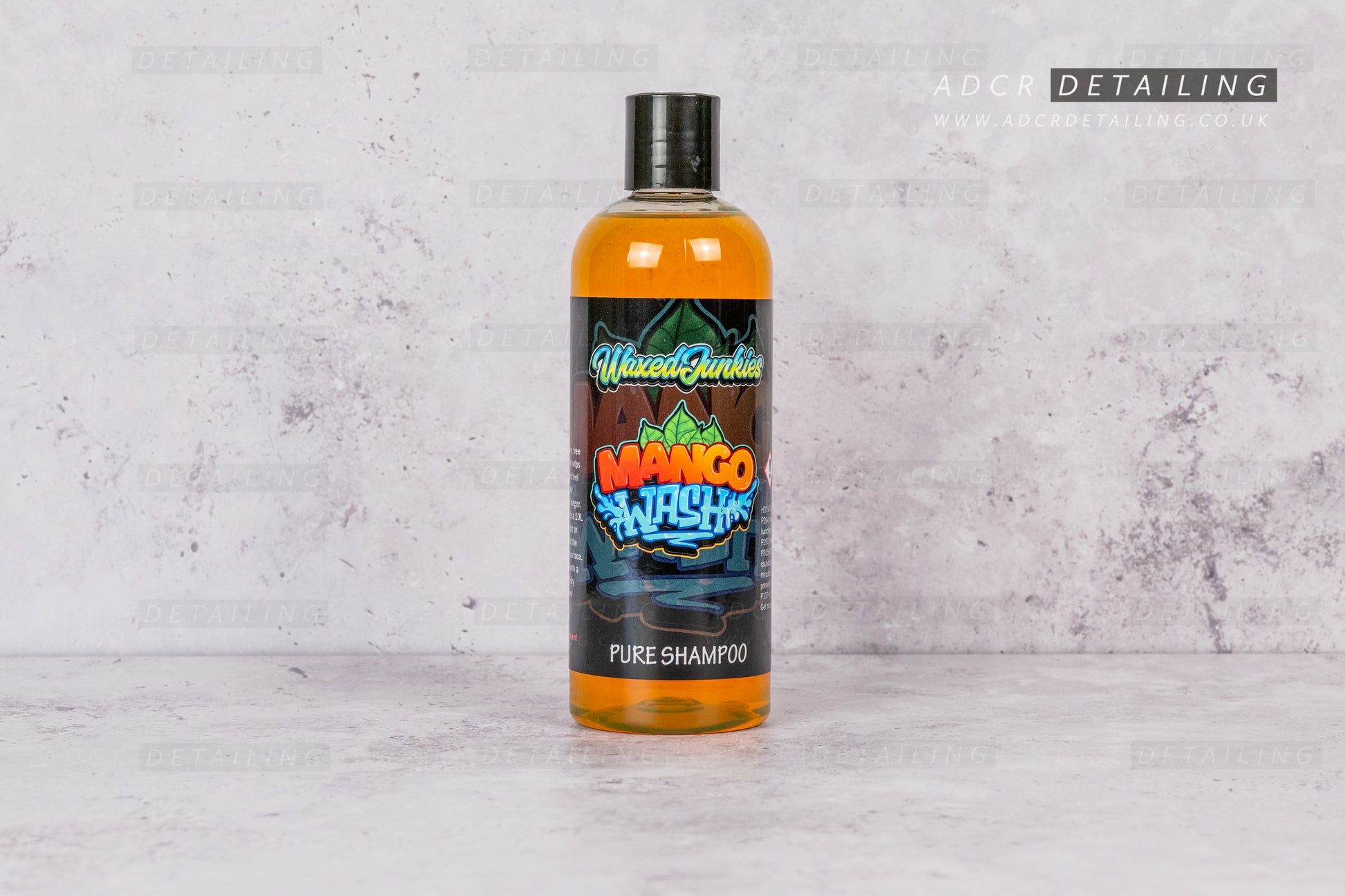Waxed Junkies Mango Wash Pure Car Shampoo. Detailing shampoo, pure.