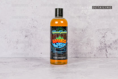 Waxed Junkies Mango Wash Pure Car Shampoo. Detailing shampoo, pure.
