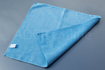Blue General Purpose Microfibre Towel 16x16" 40x40cm 380gsm - 4 Pack