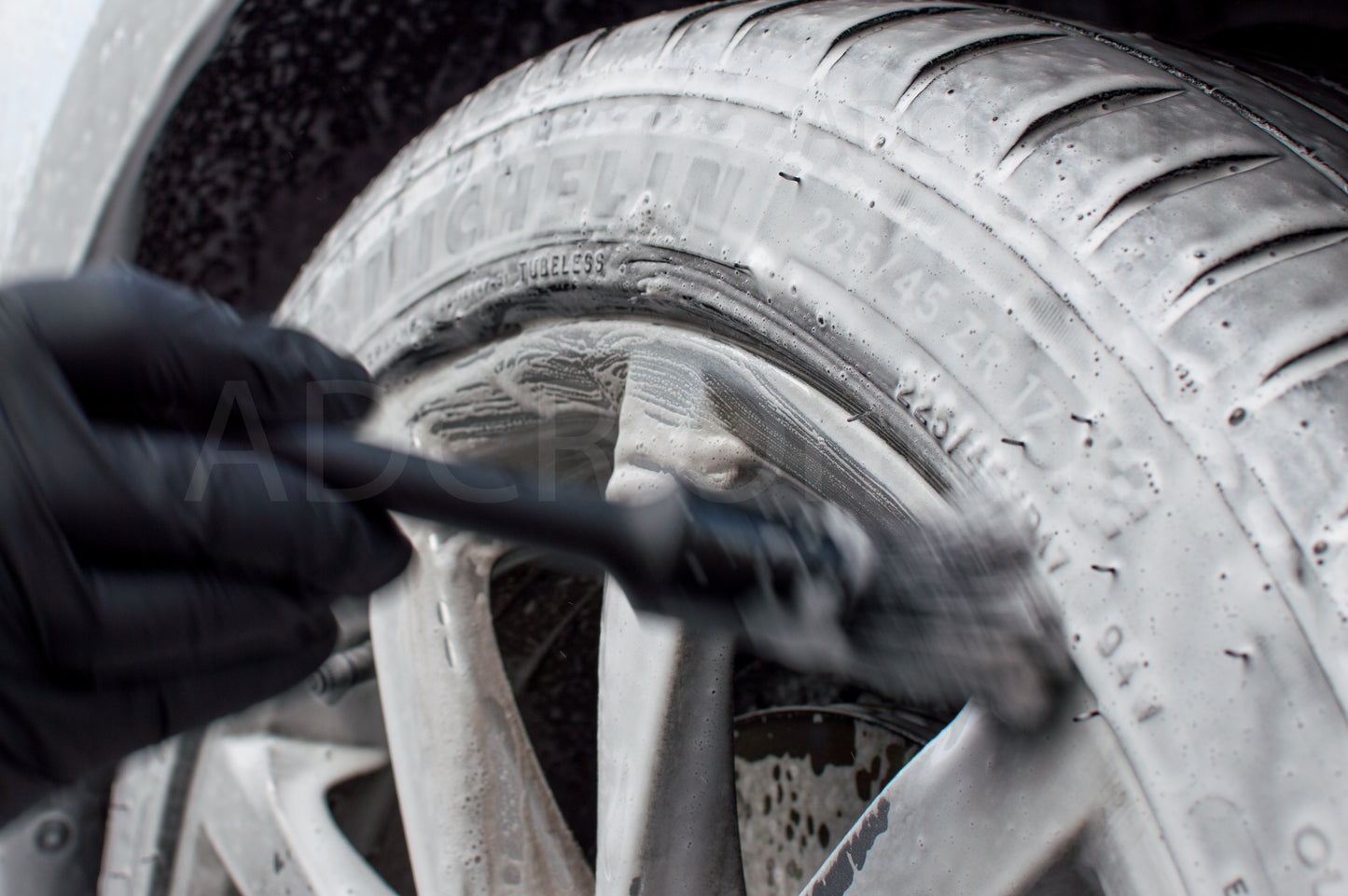 Exterior Detailing Brush Set, perfect for cleaning intricate parts of the vehicle, like window frames, badges, logos and wheels.